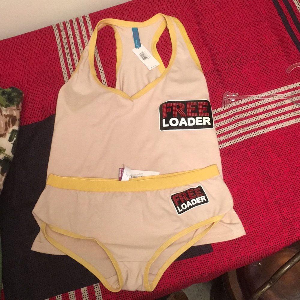 Lingerie Tee Top and Panty Large